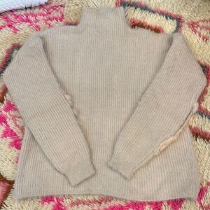 Miss Koo Paris pink sweater with Fur Patches